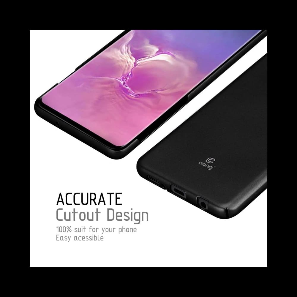 Case Crong Smooth Skin Samsung Galaxy S10+ Plus (schwarz) - 7
