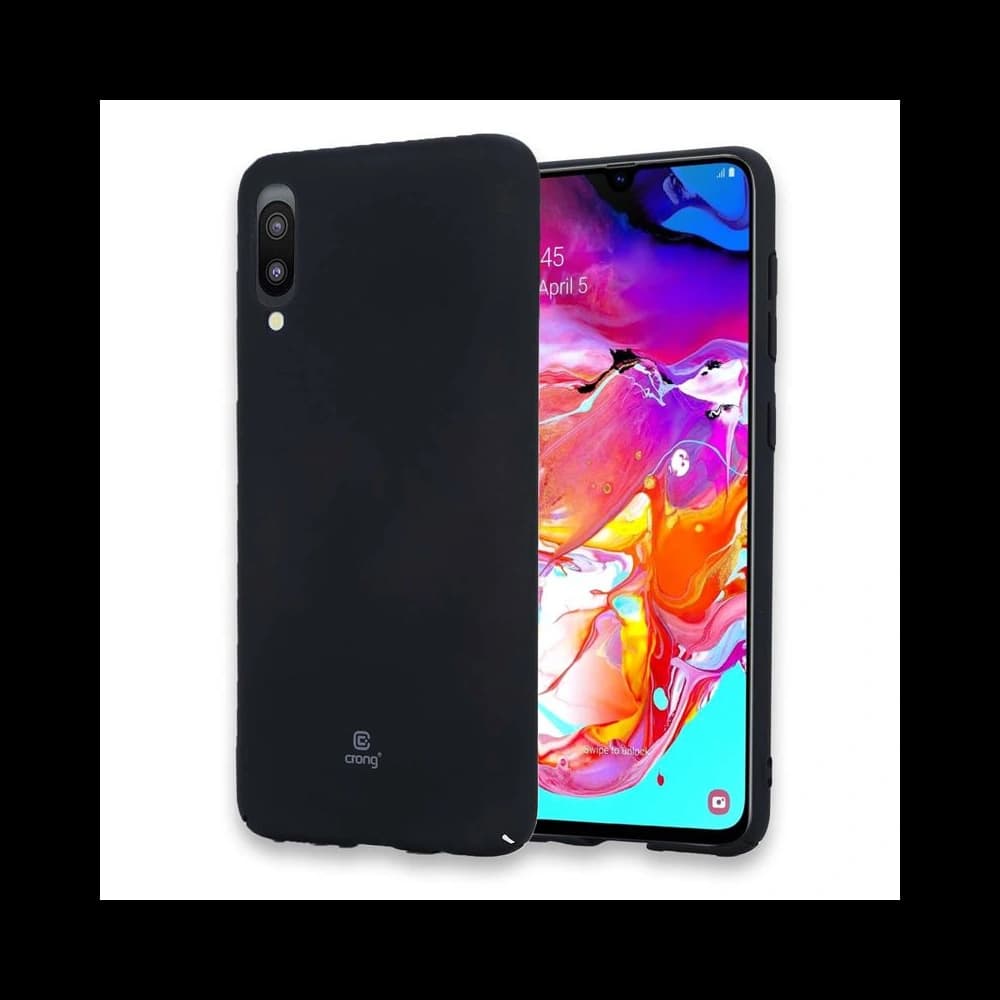 Case Crong Smooth Skin Samsung Galaxy A10 (schwarz) - 3