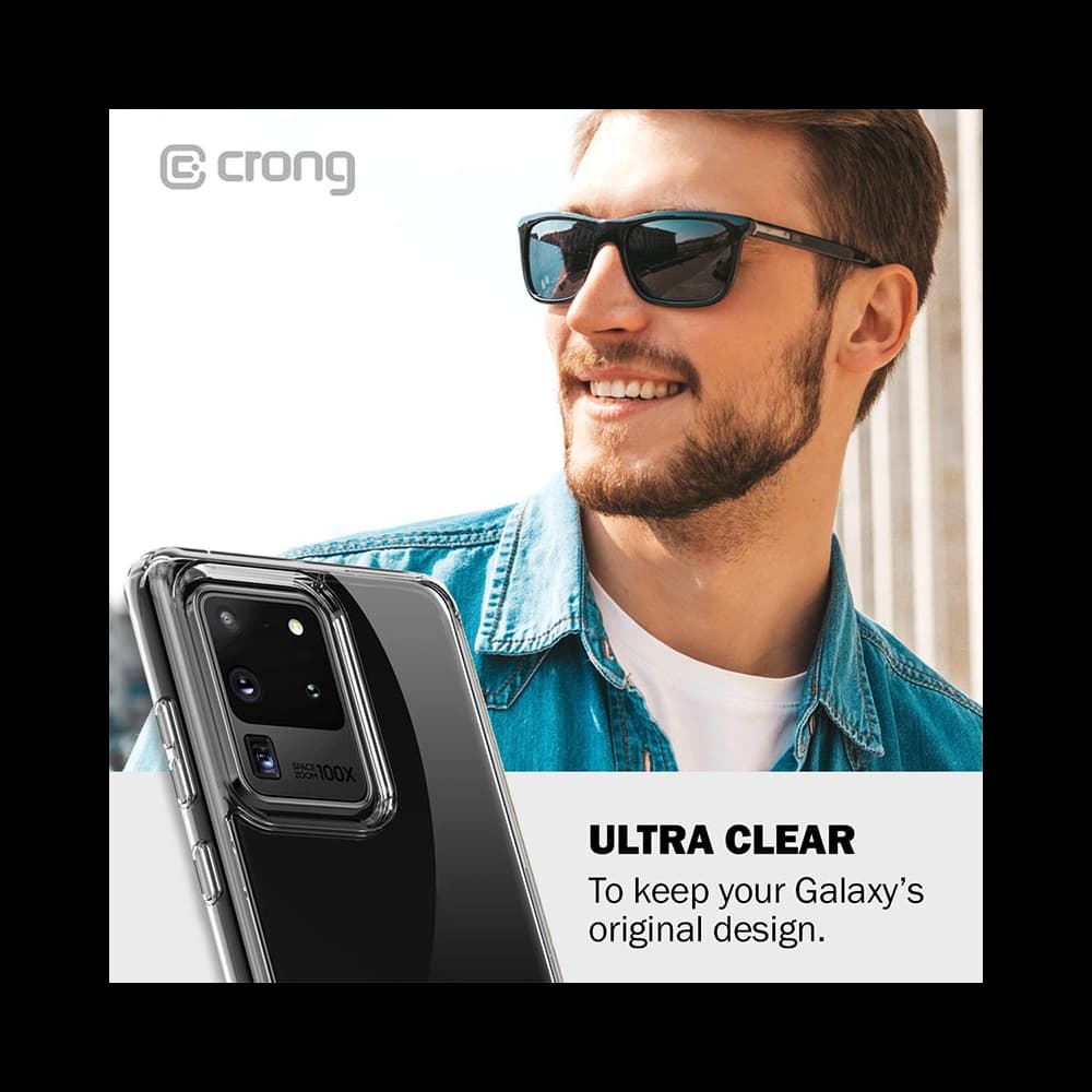 Etui Crong Crystal Shield Kryt Samsung Galaxy S20+ Plus (průhledný) - 7