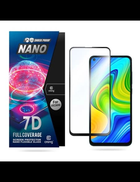 Hibrid üveg Crong 7D Nano Rugalmas Üveg Xiaomi Redmi Note 9