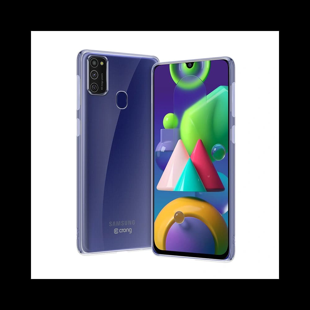 Etui Crong Crystal Slim Cover Samsung Galaxy M21 (průhledný) - 2
