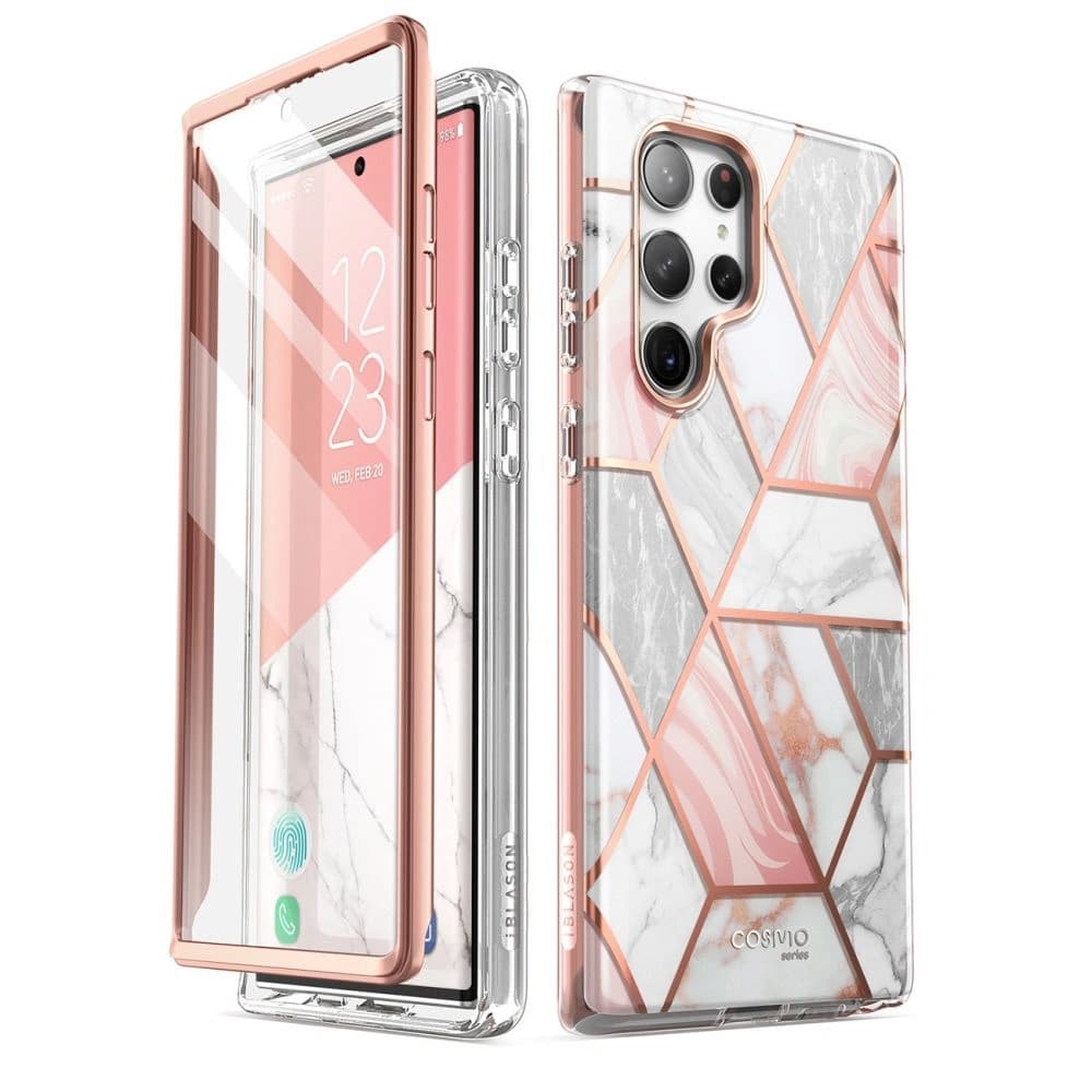 Etui Supcase Cosmo Samsung Galaxy S23 Ultra Marble Pink