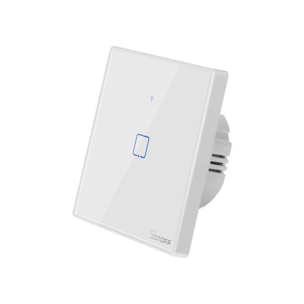 Touch light switch WiFi + RF 433 Sonoff T2 EU TX (1-channel) white - 2