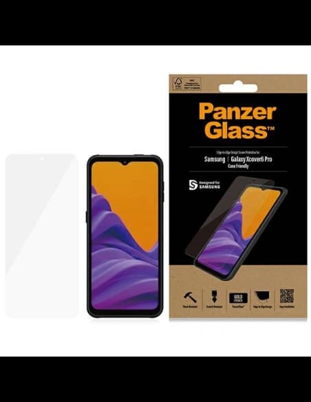 Glas PanzerGlass E2E Anti-Glare Samsung Galaxy Xcover 6 Pro Antibakterielle Case Friendly