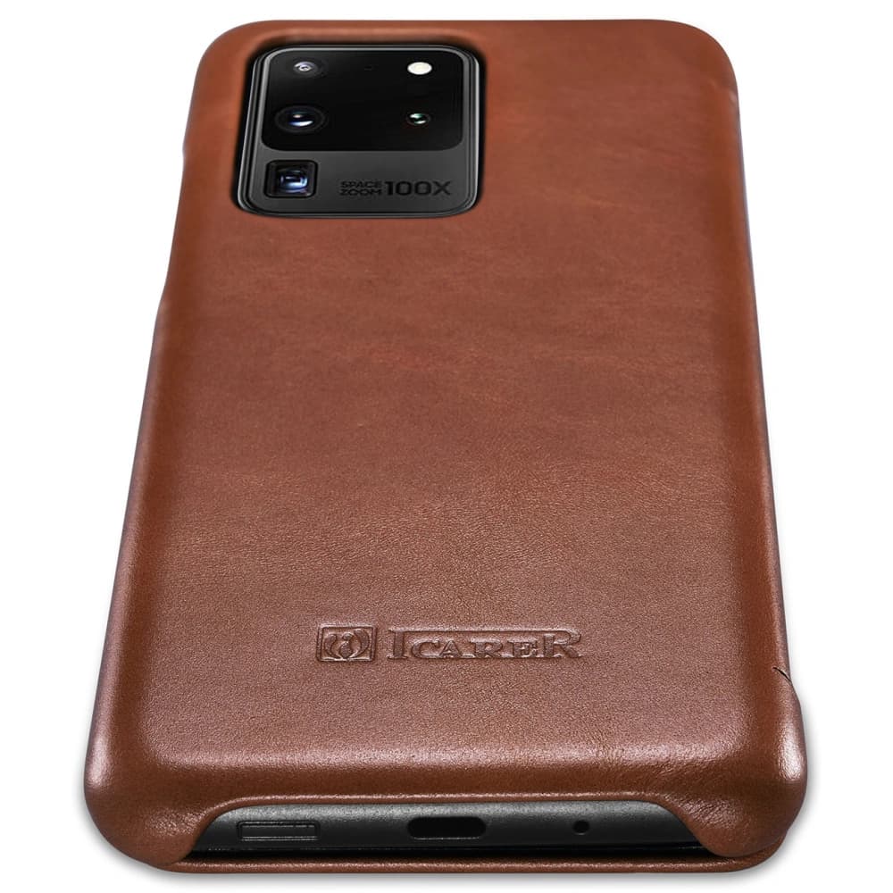 iCarer Curved Edge Vintage Folio Samsung Galaxy S20 Ultra brown - 7
