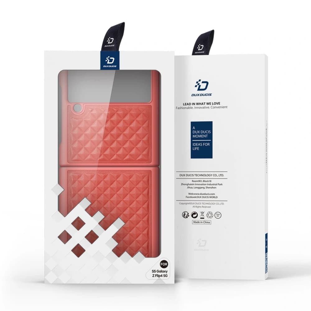 Case Dux Ducis Venice Samsung Galaxy Z Flip 4 rot - 5