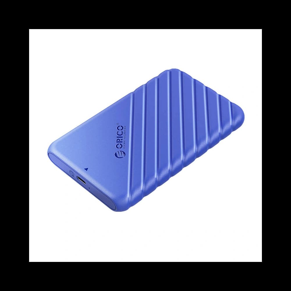 Carcasa pentru HDD/SSD de 2,5 inch Orico, 6 Gbps, USB-C 3.1 Gen1 (albastră) - 2