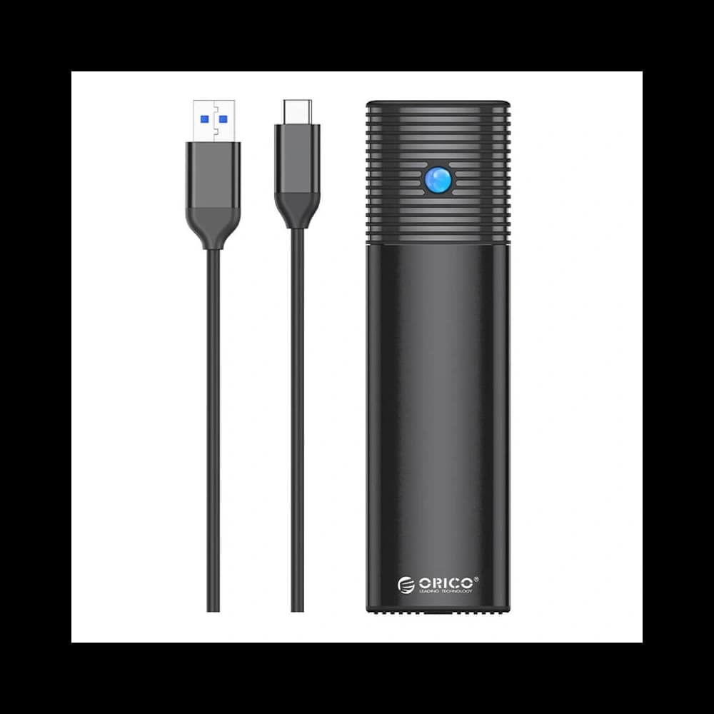 Obal disku M.2 SATA, Orico PWM2-BK-EP, USB-C, 5Gbps (černá)