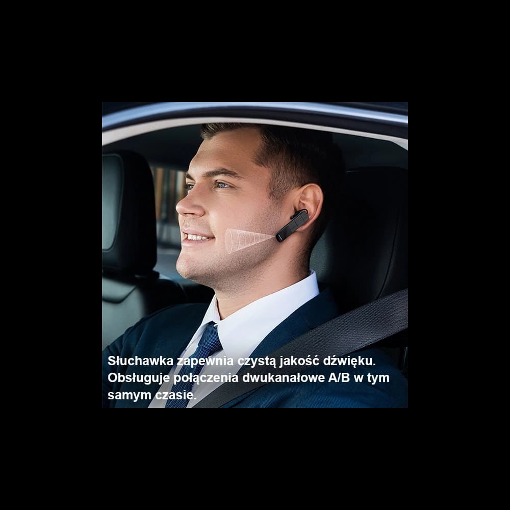 USAMS 5.0 BT2 fekete Bluetooth fülhallgató BHUBT201 (USAMS-BT2) - 3