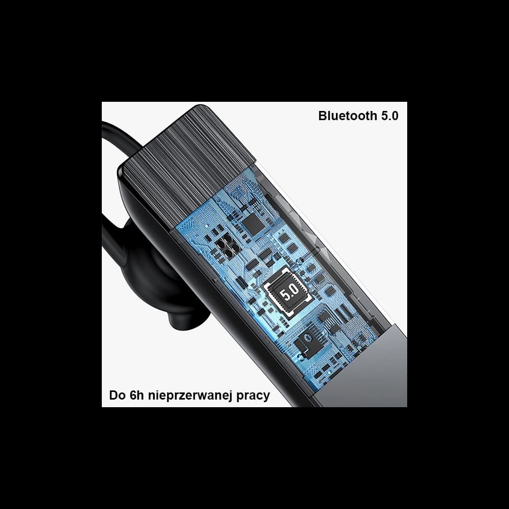USAMS 5.0 BT2 fekete Bluetooth fülhallgató BHUBT201 (USAMS-BT2) - 5