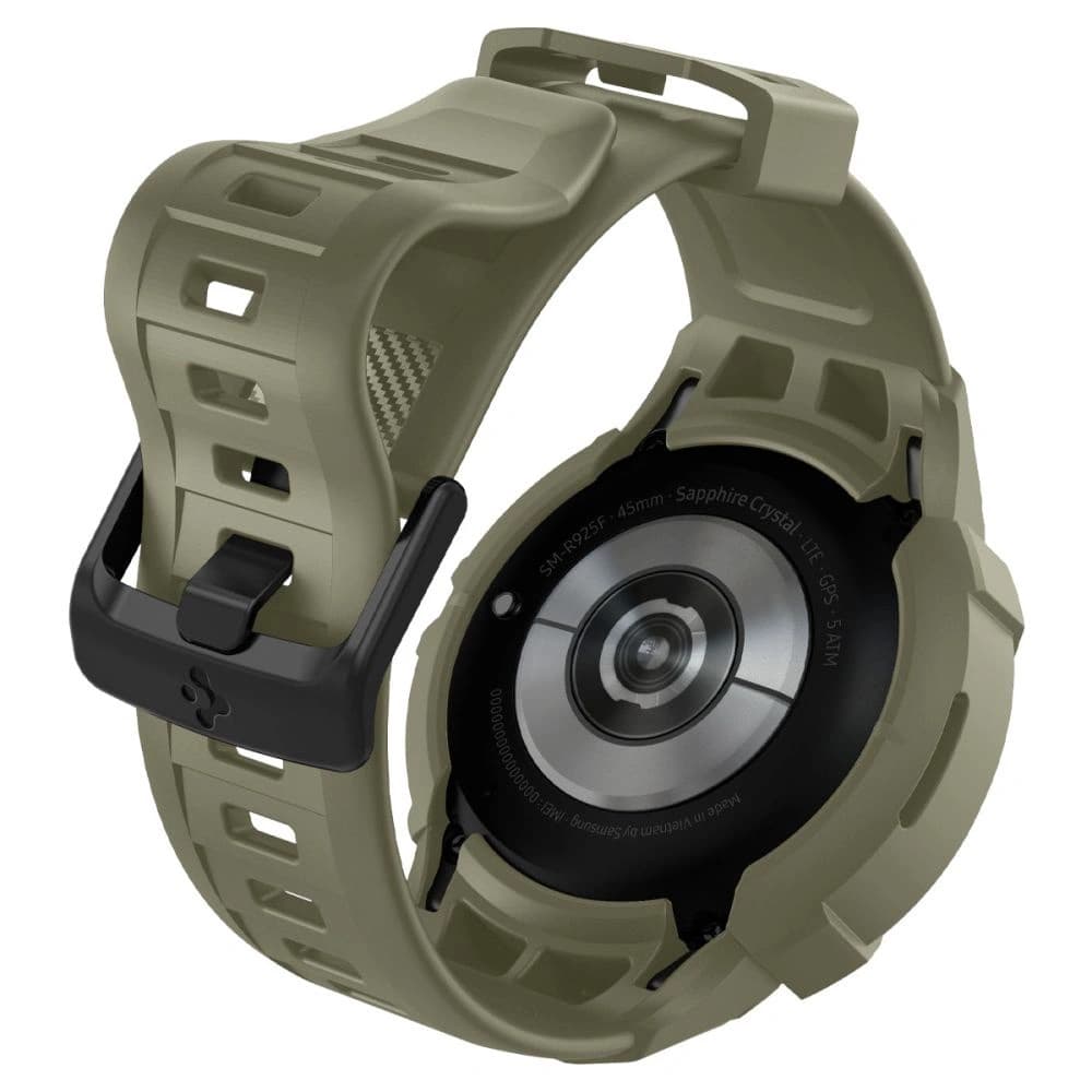 Spigen Samsung Armband + Gehäuse Rugged Armor Pro Galaxy Watch 5 Pro 45mm Vintage Khaki - 4