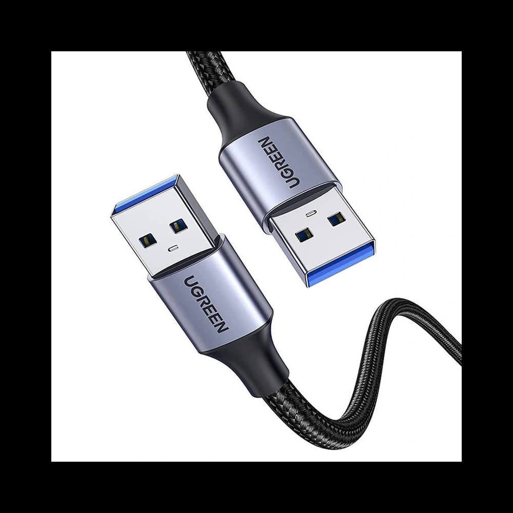 Cablu UGREEN USB-A/USB-A USB 3.0 2A, 1m (negru) - 2