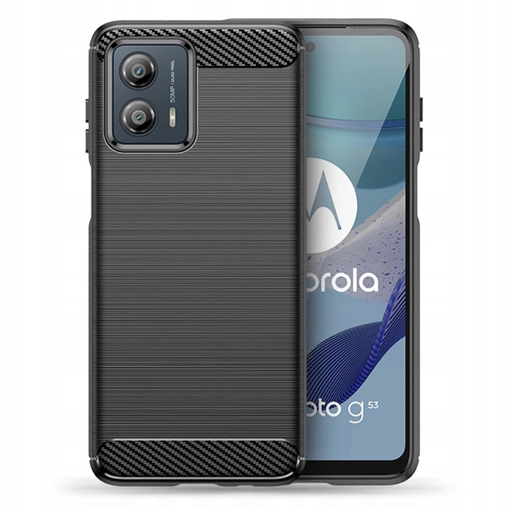 Tech-Protect Gehäuse TPUCarbon Motorola Moto G53 5G Schwarz