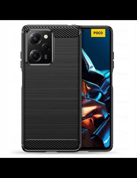 Etui Tech-Protect TPUCarbon Xiaomi Redmi Note 12 Pro/POCO X5 Pro 5G Černá