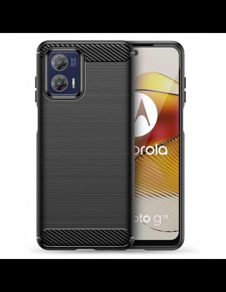 Tech-Protect Gehäuse TPUCarbon Motorola Moto G73 5G Schwarz