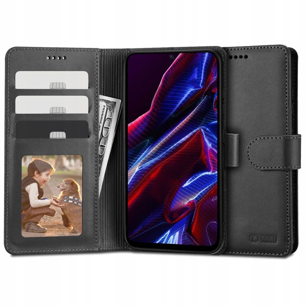 Tech-Protect Wallet Xiaomi Redmi Note 12/POCO X5 5G Black