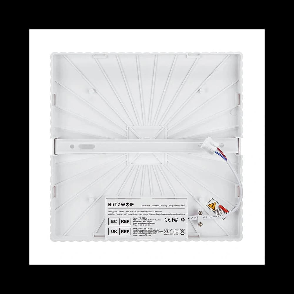 BlitzWolf BW-LT40 Ceiling LED Light Remote Control, 2200LM - 3