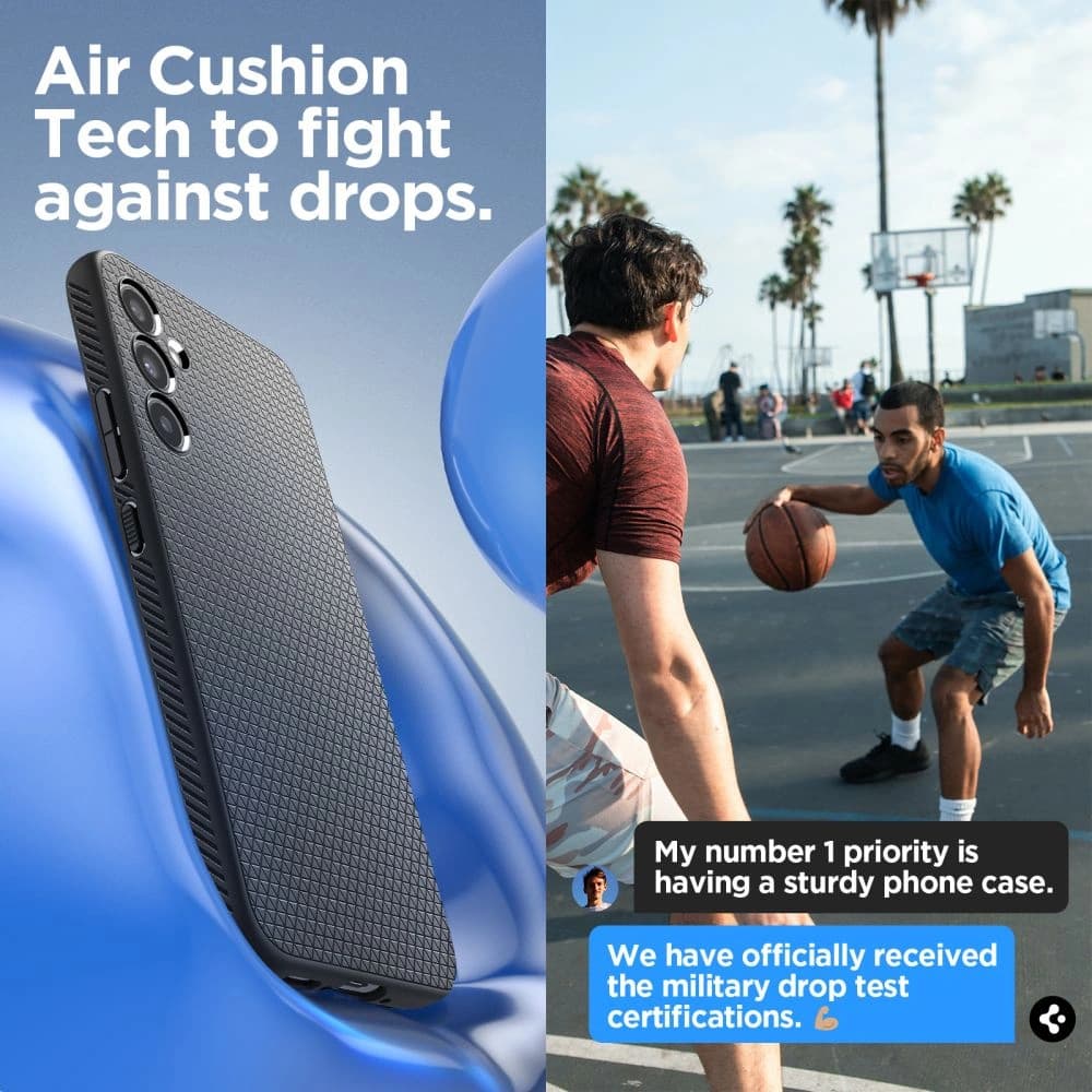 Etui Spigen Liquid Air Samsung Galaxy A34 5G Matná černá - 11