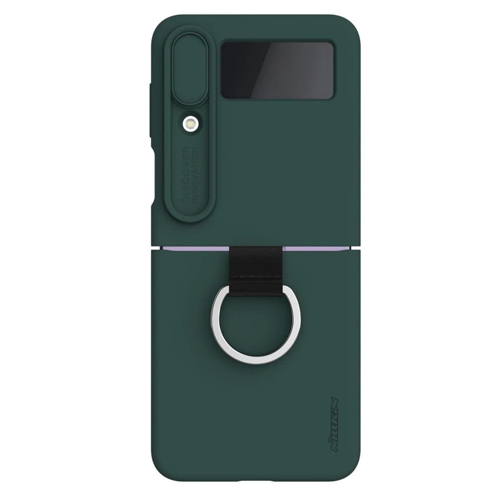 Etui Nillkin CamShield Silky Silicone Samsung Galaxy Z Flip 4 verde