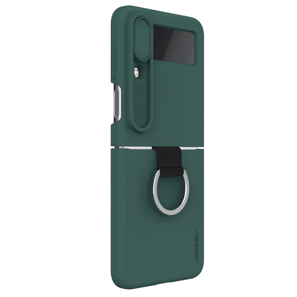 Etui Nillkin CamShield Silky Silicone Samsung Galaxy Z Flip 4 verde - 2