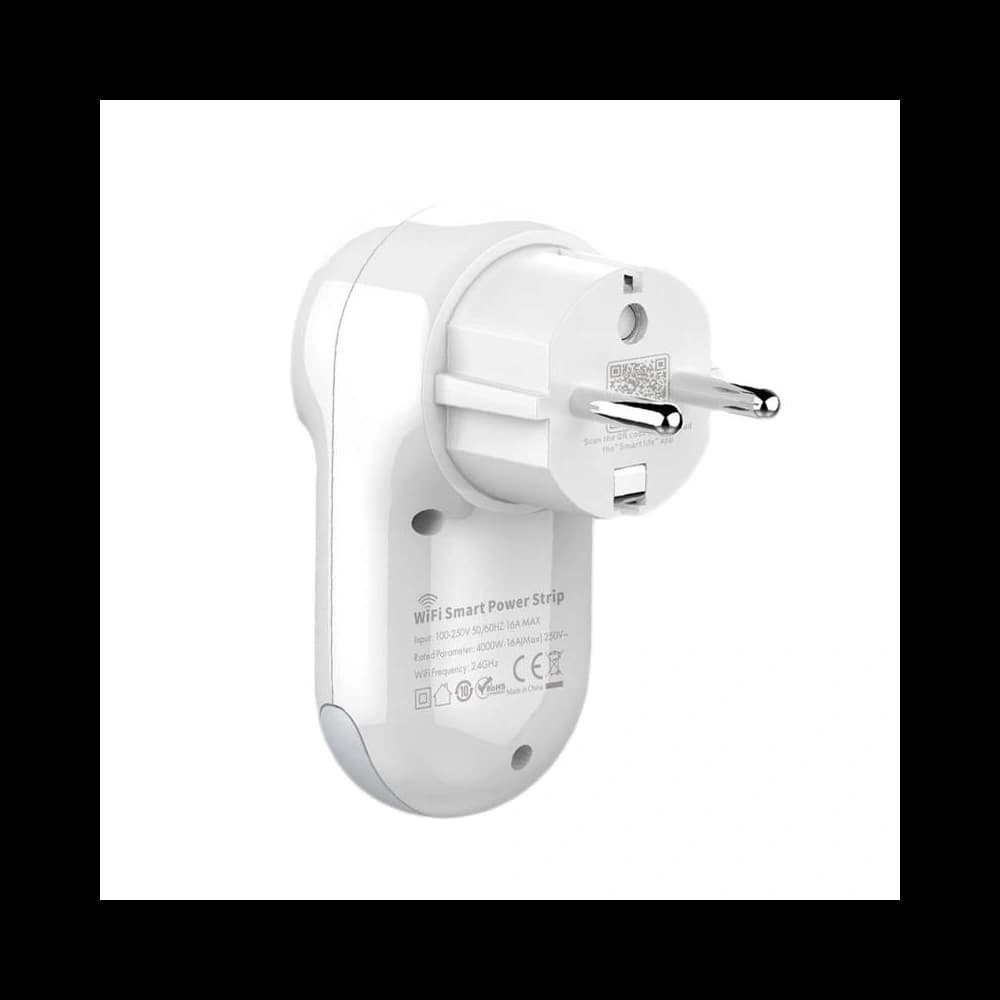 Intelligens Wi-Fi aljzat LDNIO SEW1058, éjszakai fény funkcióval (fehér) - 2