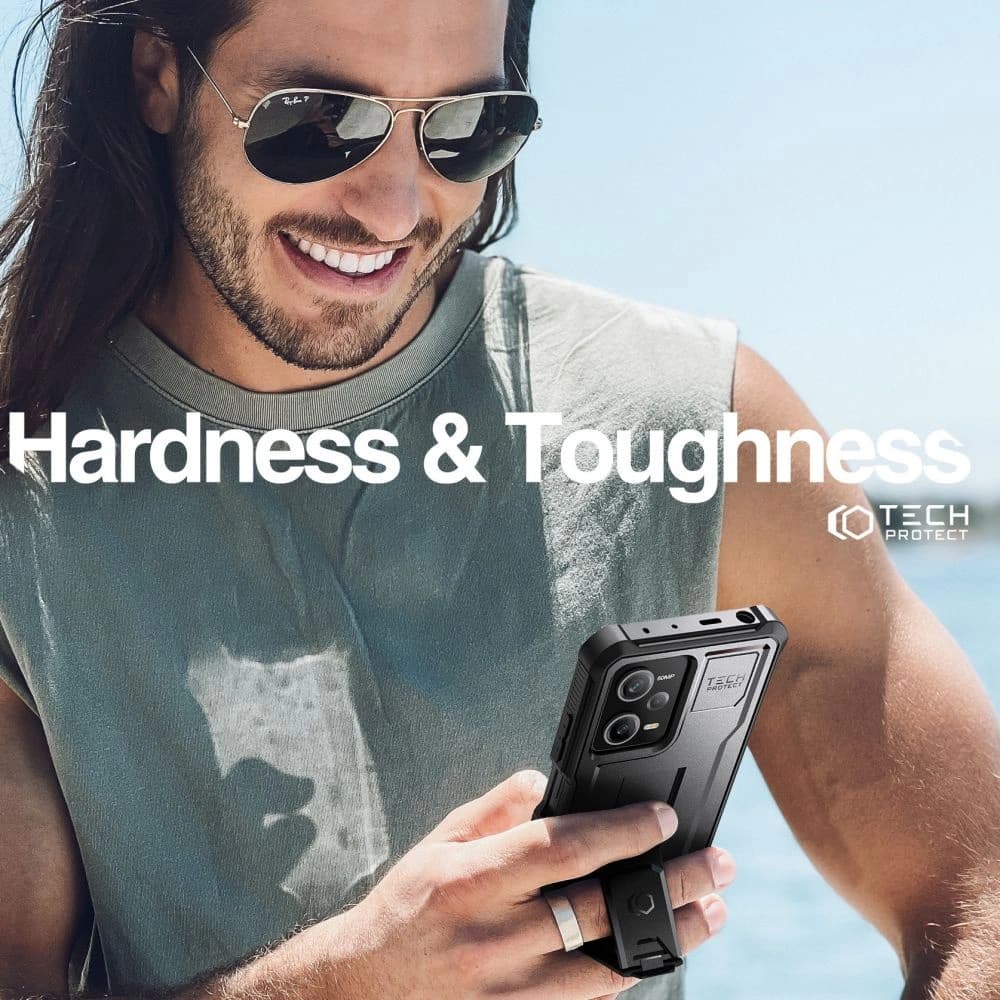 Tech-Protect Xiaomi Tasche Kevlar Pro Redmi Note 12 Pro 5G/POCO X5 Pro 5G Schwarz - 7