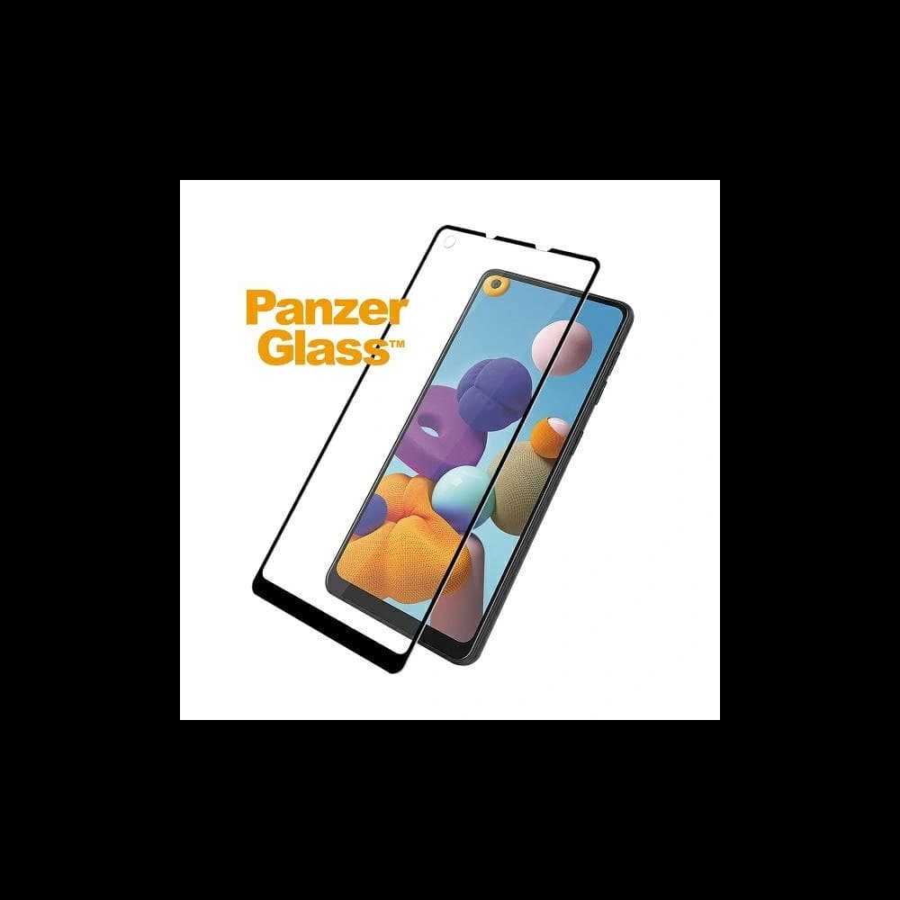 PanzerGlass Samsung Gehärtetes Glas E2E Regular Galaxy A21 Case Friendly schwarz/schwarz - 2
