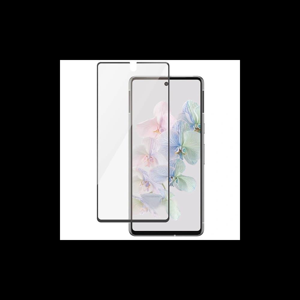 PanzerGlass Gehärtetes Glas Ultra-Wide Fit Google Pixel 7 Bildschirm Schutz Antibakteriell schwarz/schwarz 4772 - 2