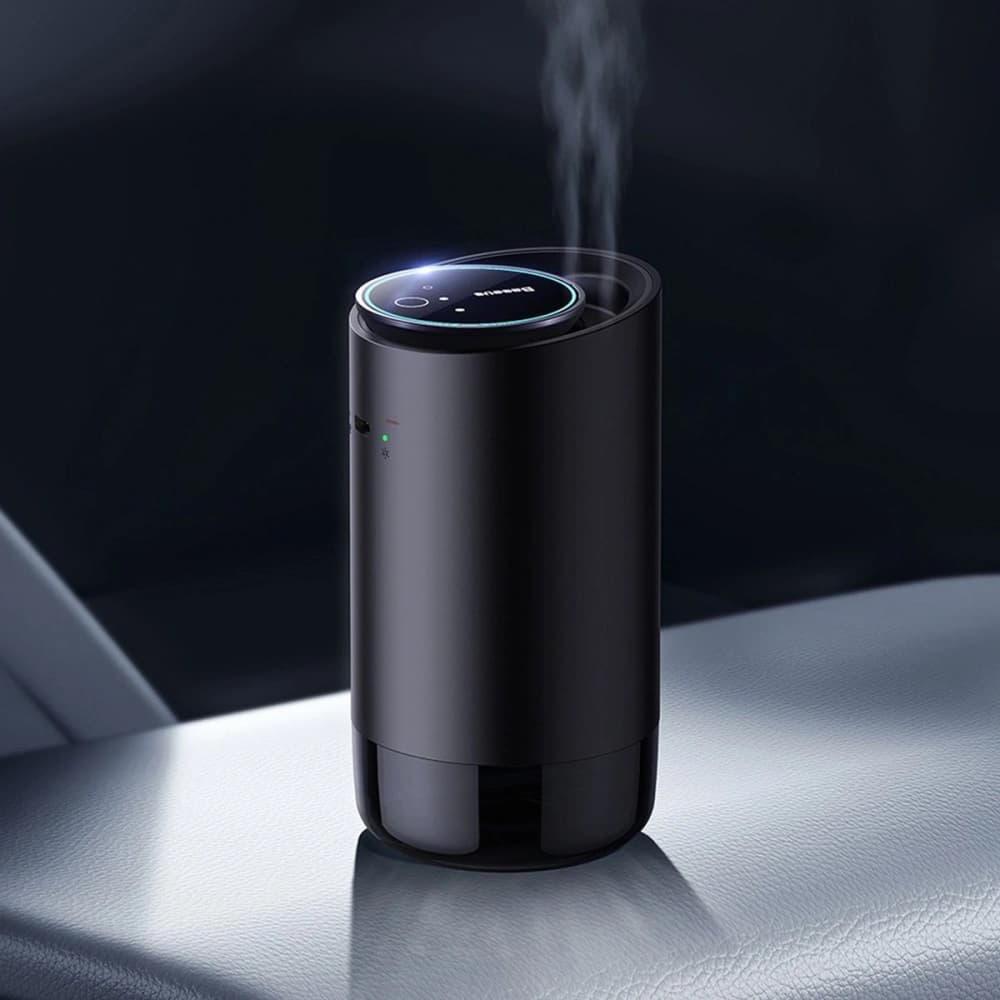 Automobilový osvěžovač vzduchu Baseus černý (bílý čaj / šťavnatý broskev) + kabel USB-C 1m - 13