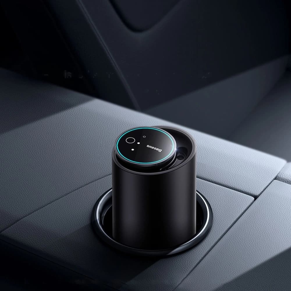 Automobilový osvěžovač vzduchu Baseus černý (bílý čaj / šťavnatý broskev) + kabel USB-C 1m - 17