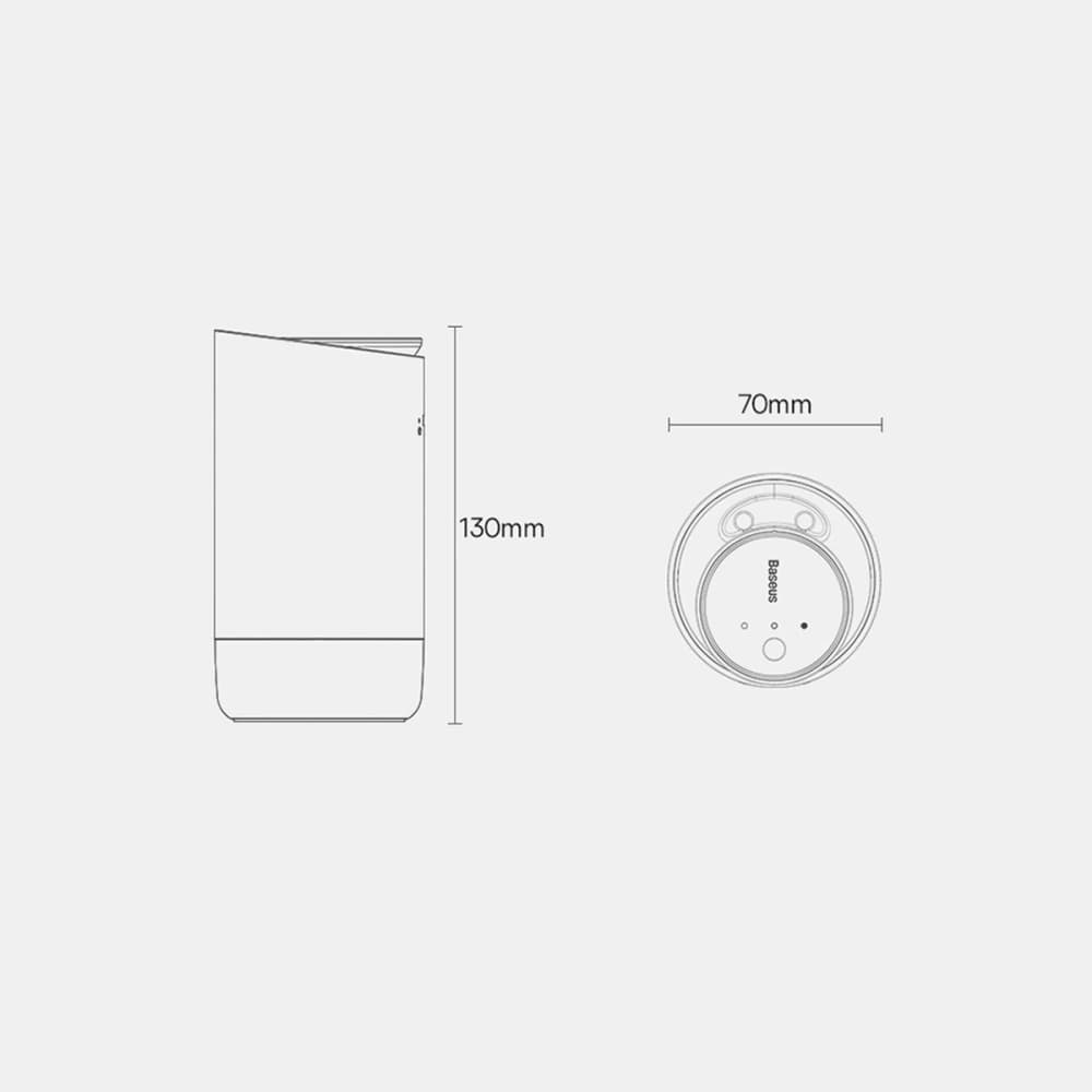 Automobilový osvěžovač vzduchu Baseus černý (bílý čaj / šťavnatý broskev) + kabel USB-C 1m - 22