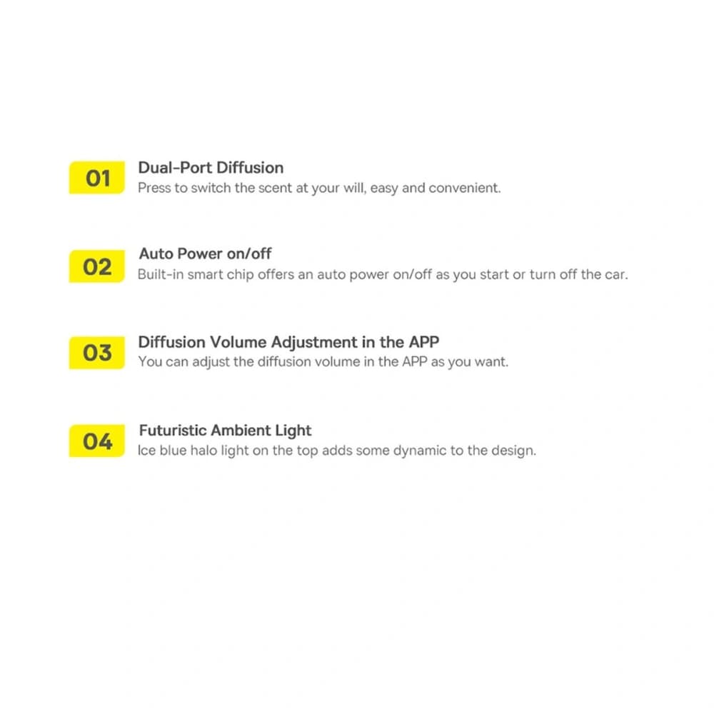 Automobilový osvěžovač vzduchu Baseus černý (bílý čaj / šťavnatý broskev) + kabel USB-C 1m - 24