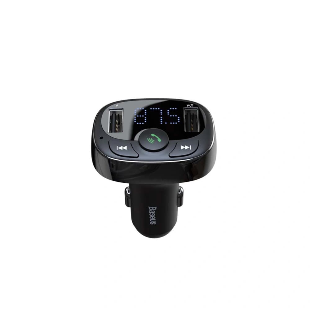 Transmițător FM Baseus T tip Bluetooth 2xUSB microSD (negru) - 5