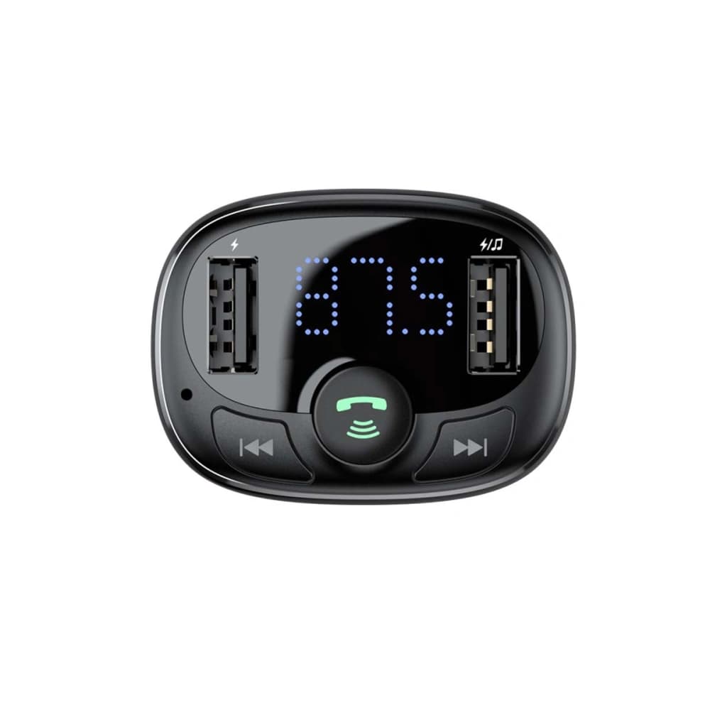 Transmițător FM Baseus T tip Bluetooth 2xUSB microSD (negru) - 6