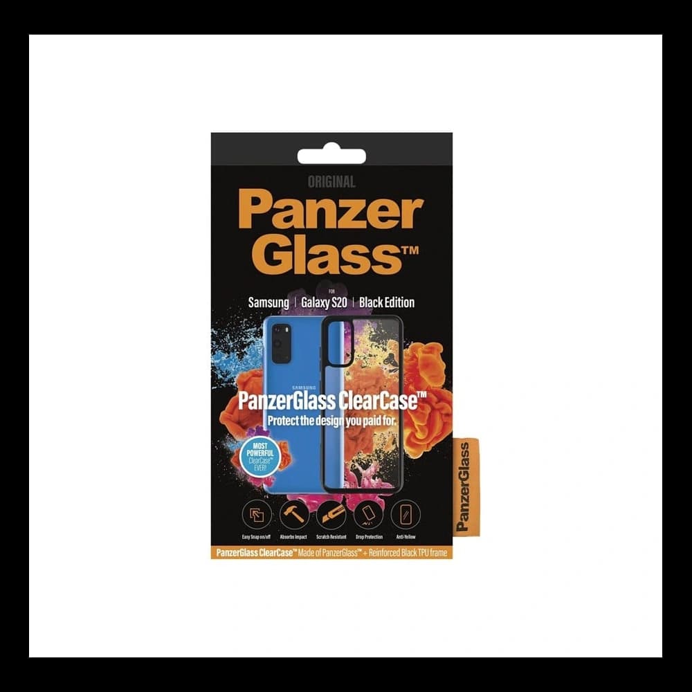 Etui PanzerGlass ClearCase Samsung Galaxy S20 černý/black - 2