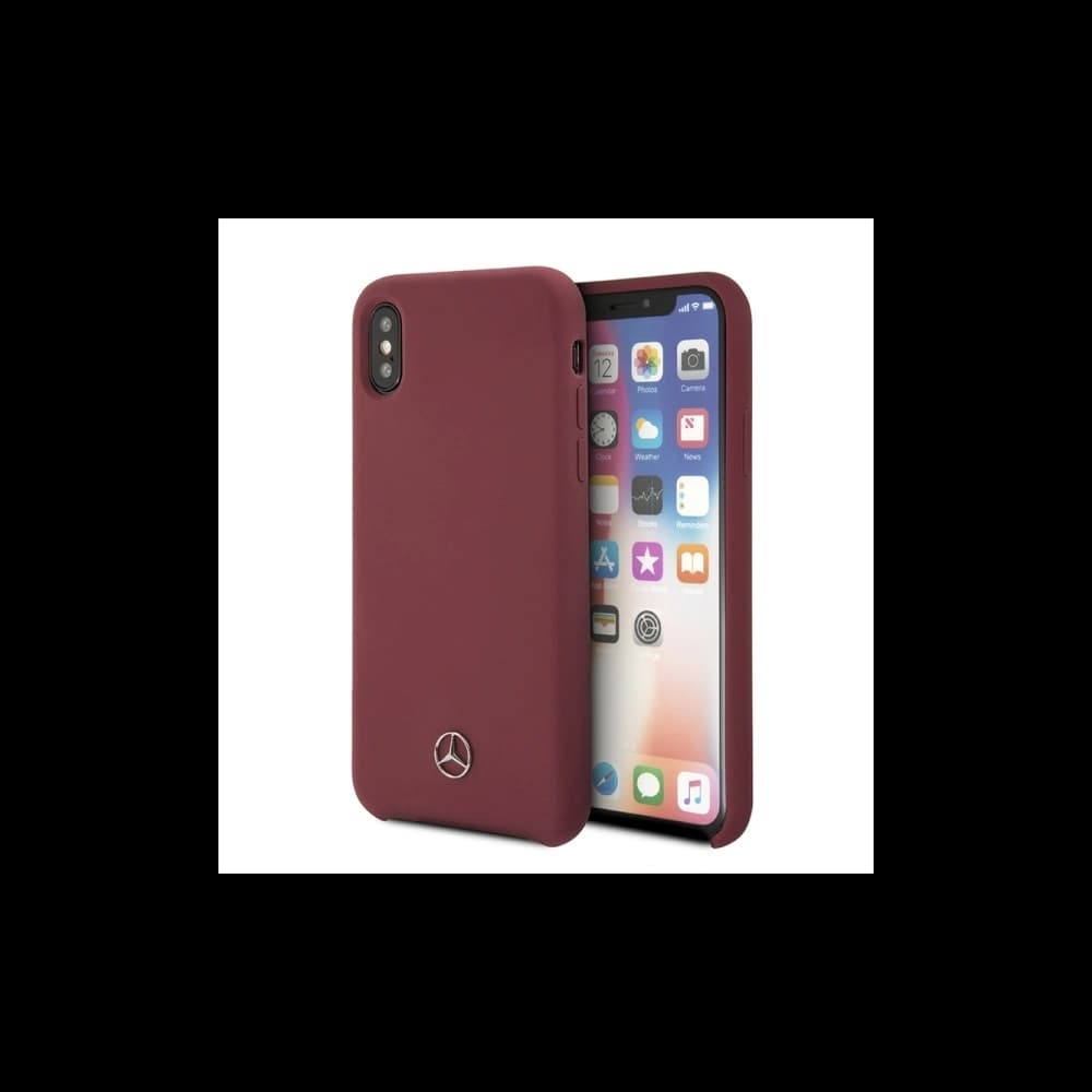 Etui Mercedes AMG MEHCPXSILRE Apple iPhone XS/X kemény tok piros/red