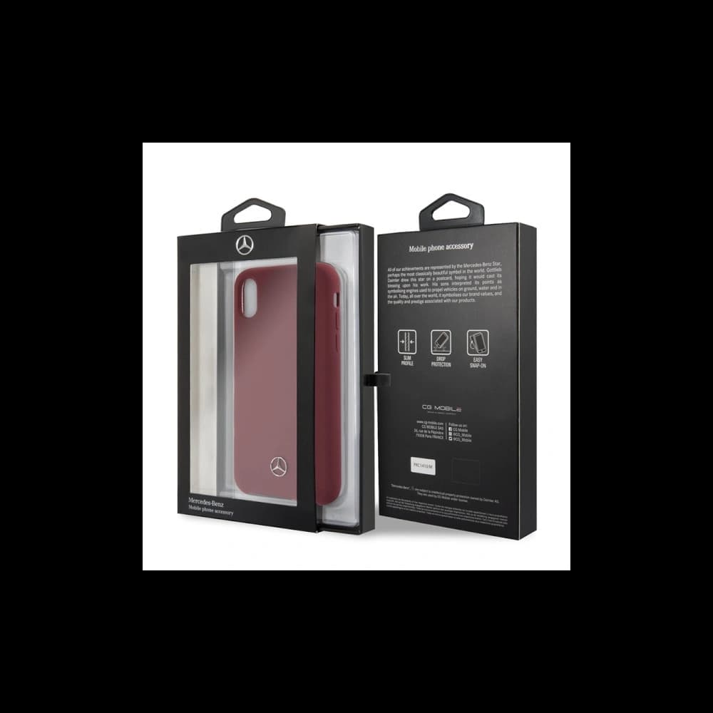Etui Mercedes AMG MEHCPXSILRE Apple iPhone XS/X kemény tok piros/red - 7