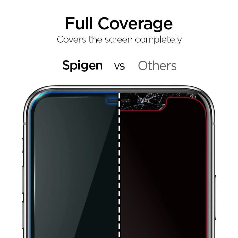 Gehärtetes Glas Spigen GLAS.tR AlignMaster Apple iPhone 11 Pro Max Schwarz - 7
