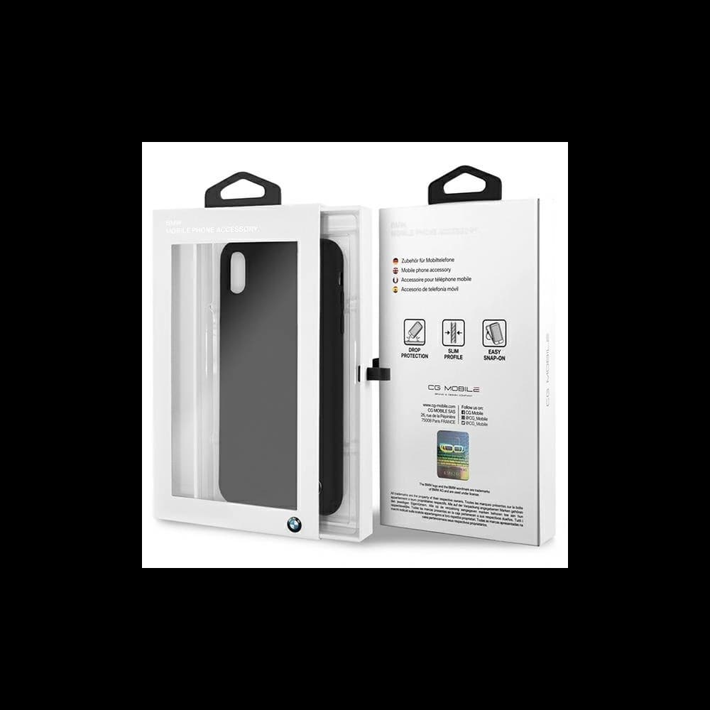 Etui BMW BMHCI65SILBK Apple iPhone XS Max negru/black hardcase Silicon - 7