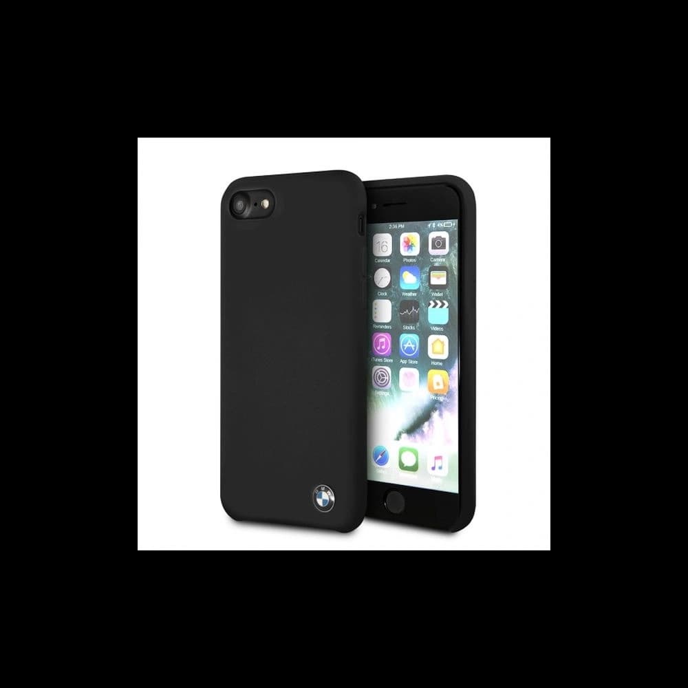 Etui BMW BMHCI8SILBK Apple iPhone SE 2022/SE 2020/8/7 fekete/black kemény tok Szilikon