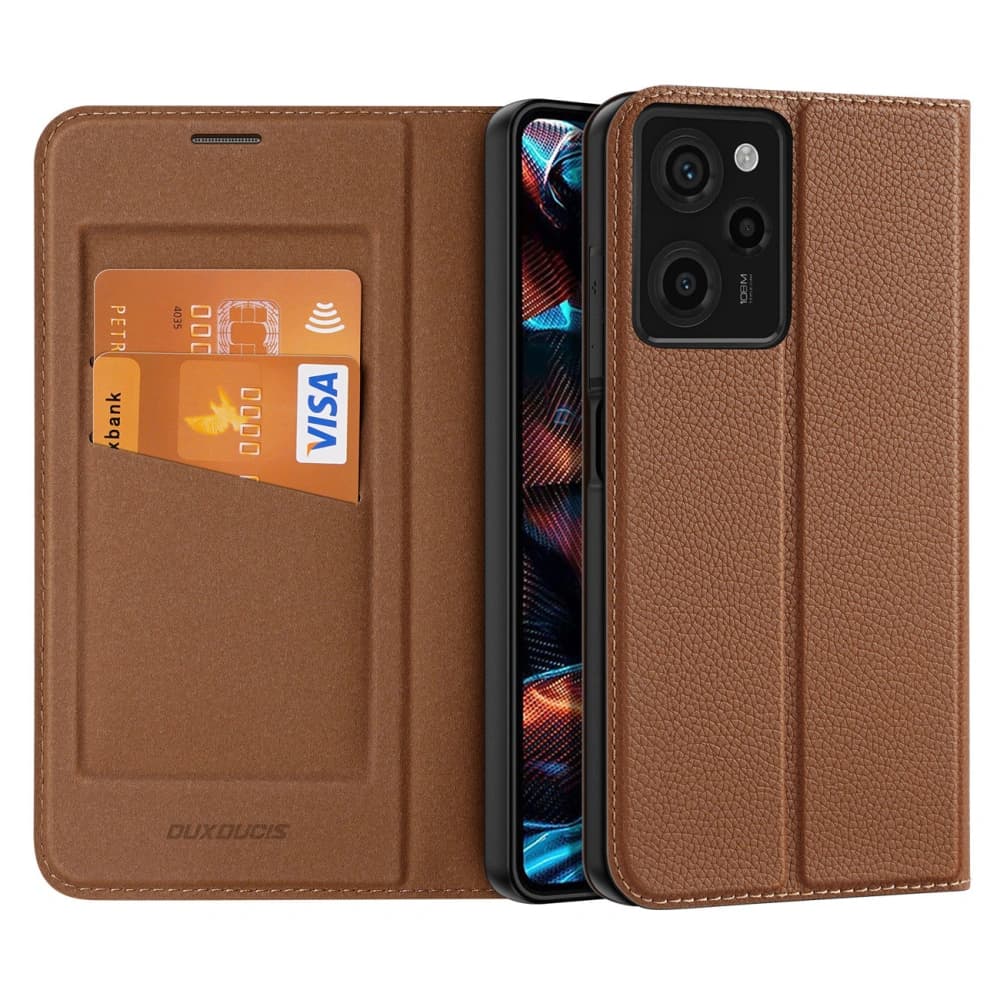 Etui Dux Ducis Skin X2 Xiaomi Redmi Note 12 Pro/POCO X5 Pro 5G hnědé