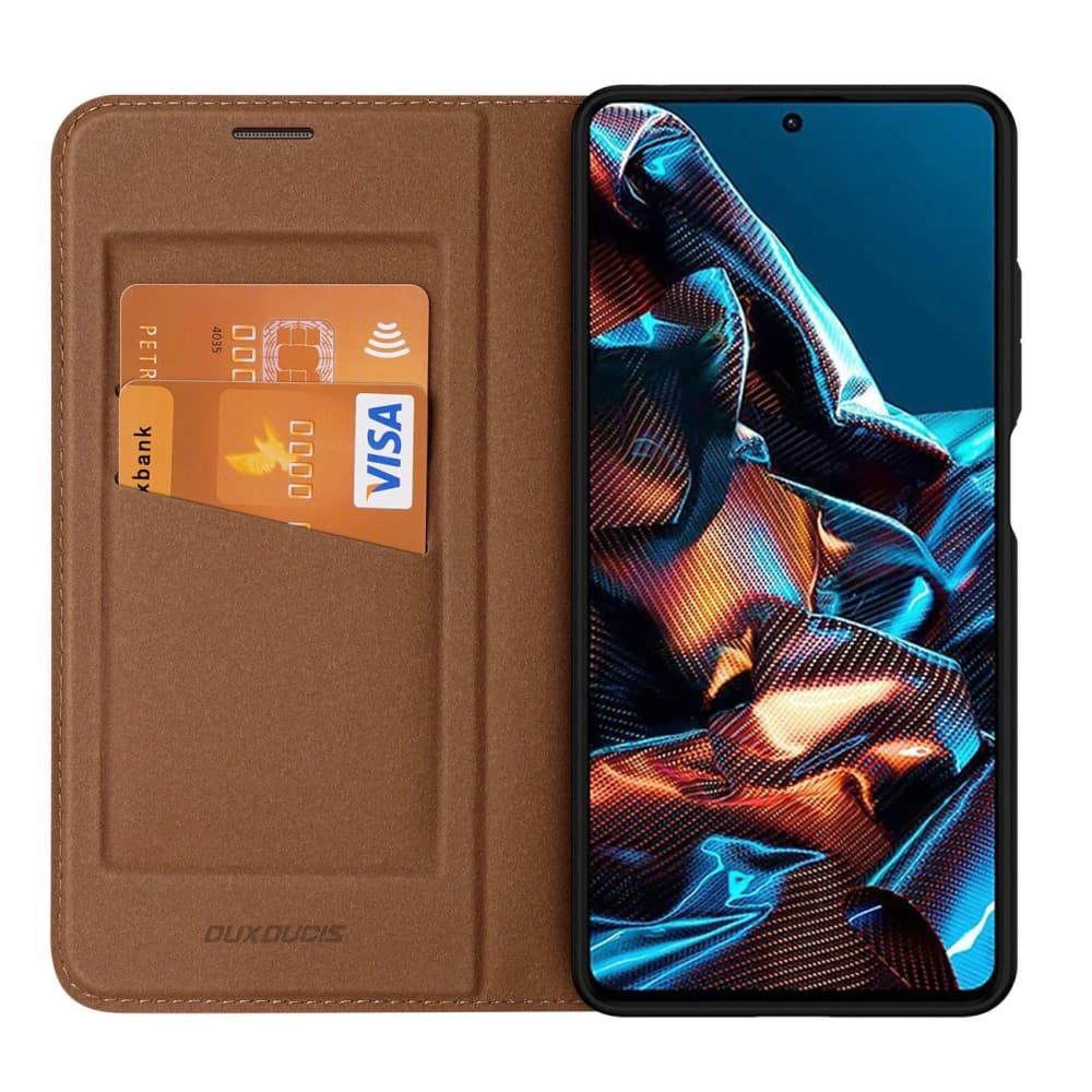 Etui Dux Ducis Skin X2 Xiaomi Redmi Note 12 Pro/POCO X5 Pro 5G hnědé - 3