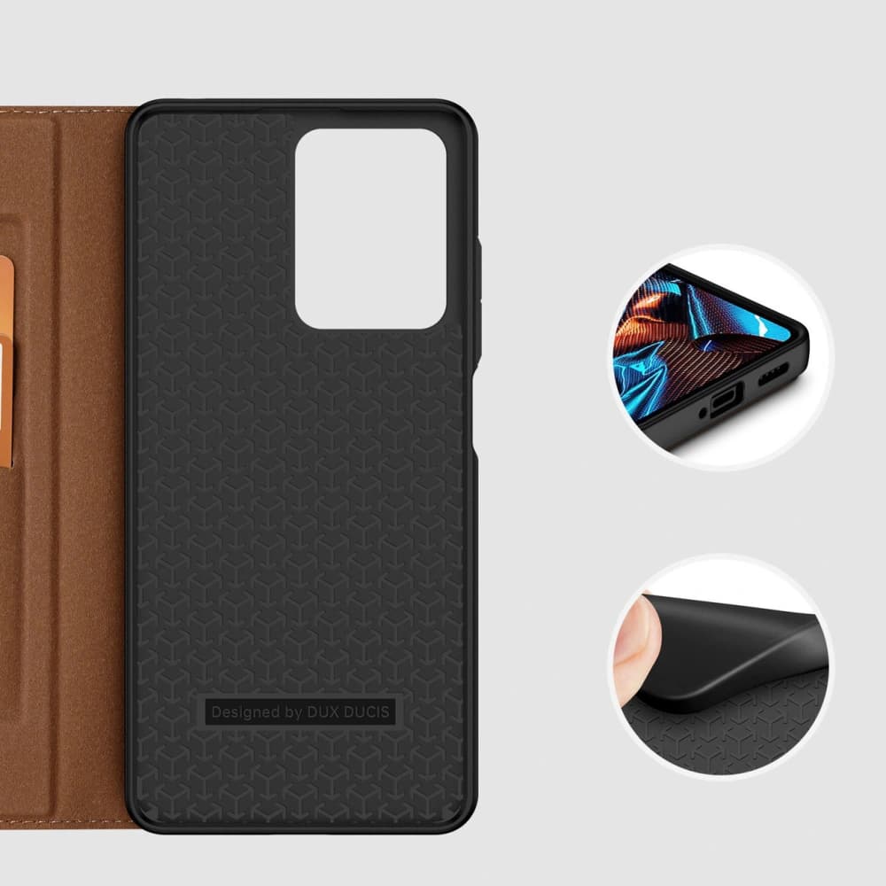 Etui Dux Ducis Skin X2 Xiaomi Redmi Note 12 Pro/POCO X5 Pro 5G hnědé - 11