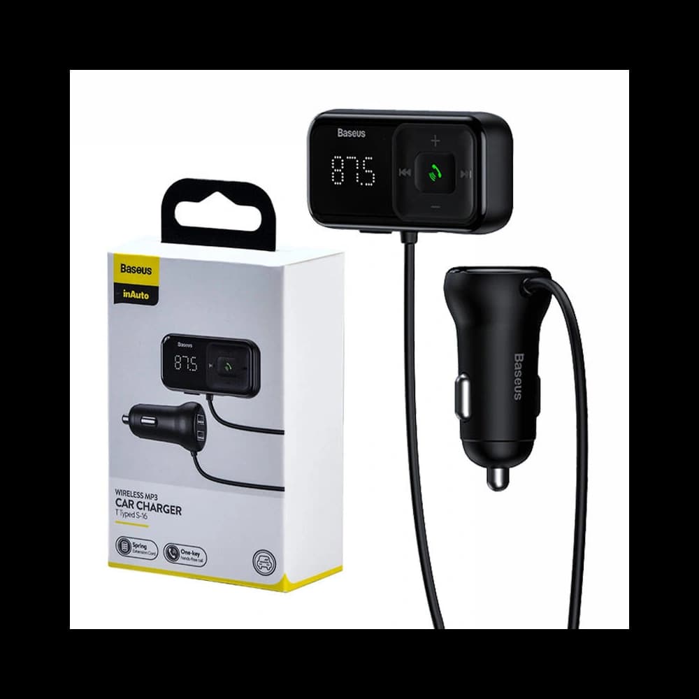 Transmițător auto Baseus Bluetooth MP3 S-16 (negru)