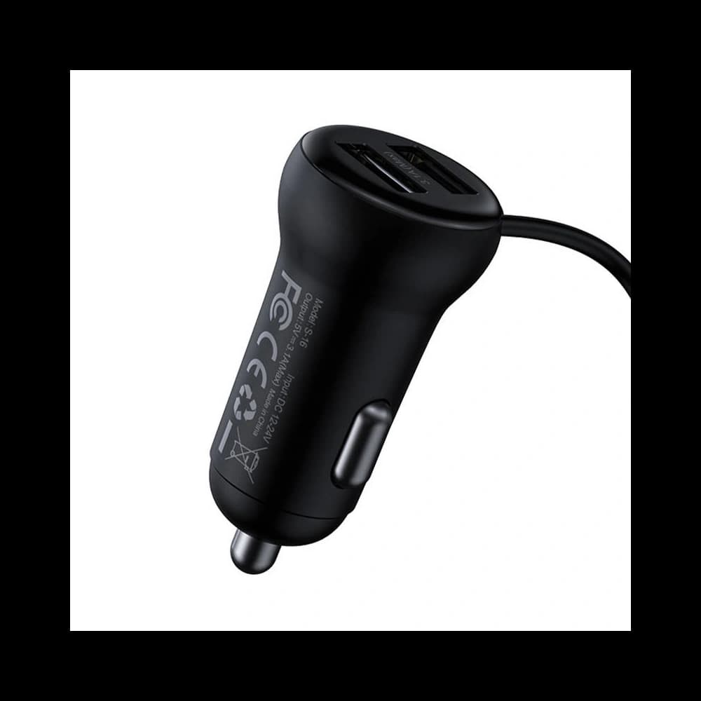 Transmițător auto Baseus Bluetooth MP3 S-16 (negru) - 5