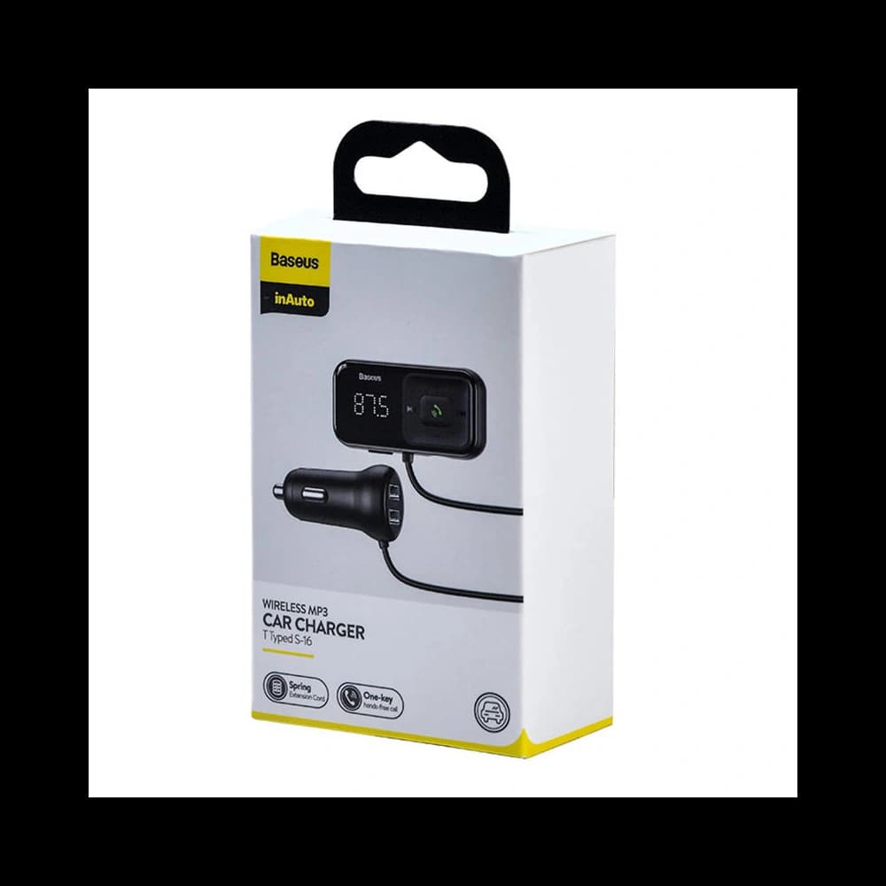 Transmițător auto Baseus Bluetooth MP3 S-16 (negru) - 7