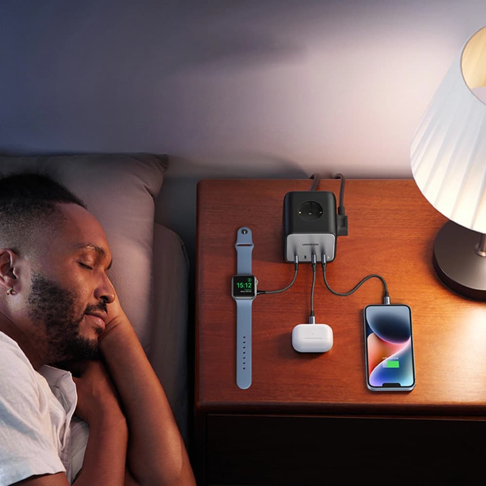 UGREEN CD268 Power Strip Cube 65W USB-A/USB-C + 3x AC black - 6