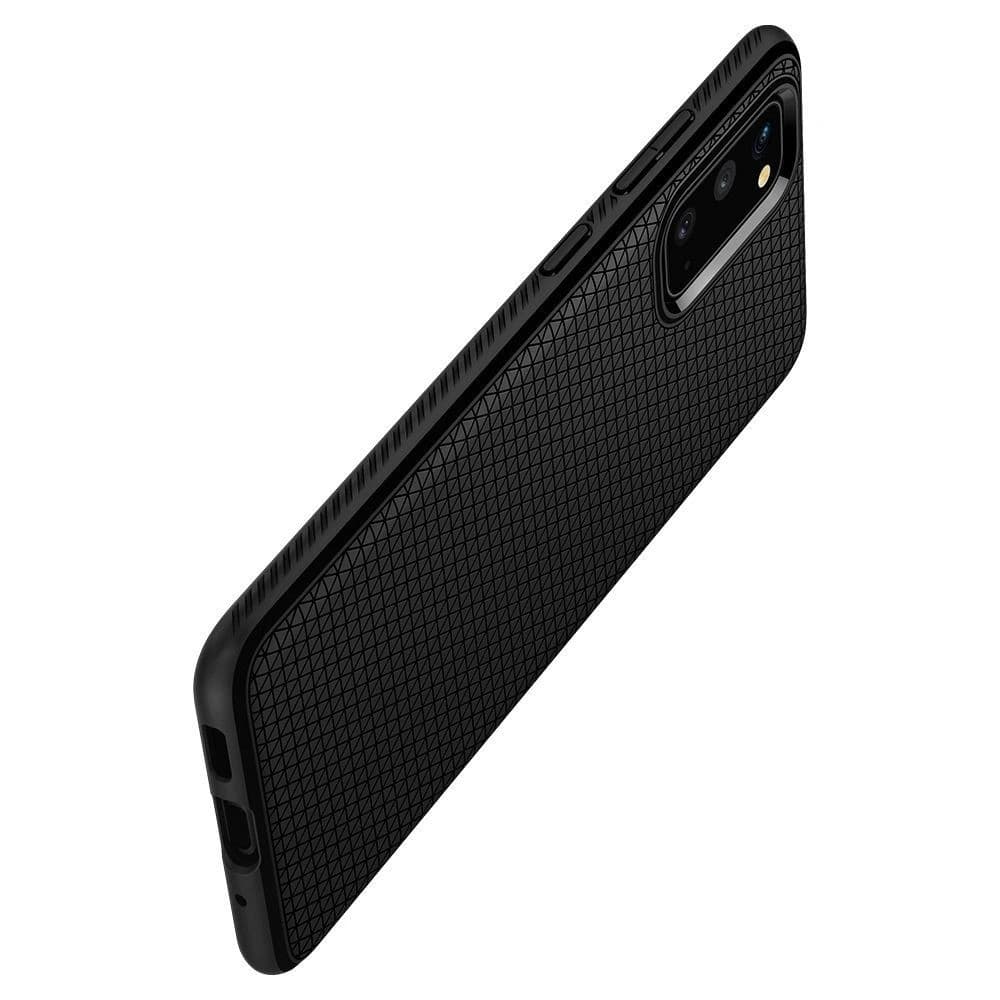 Etui Spigen Liquid Air Samsung Galaxy S20 Matt Fekete - 7