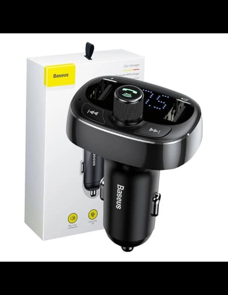 Transmițător FM Baseus T-typed S-09 Bluetooth (negru)