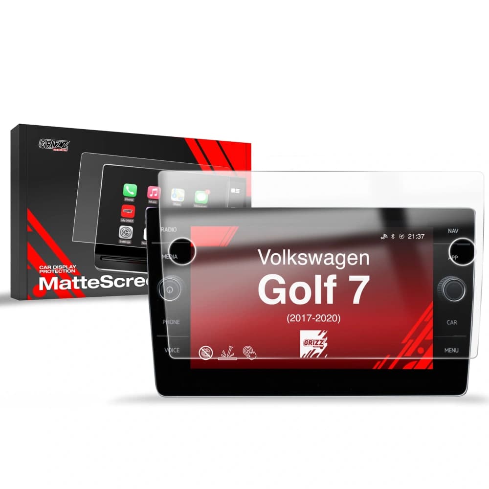 Matte GrizzGlass CarDisplay Protection Volkswagen VW Golf 7 Discover Media (2017-2020)